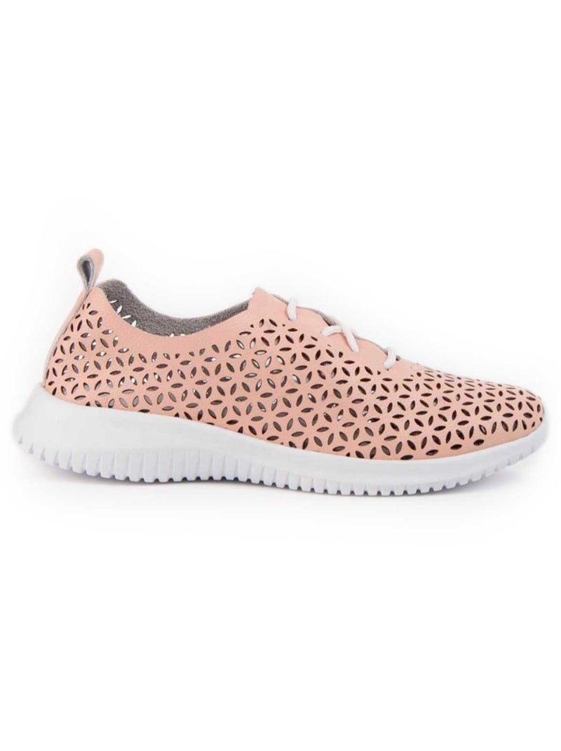 Oxford Cuir Naturel Purapiel Rose - Kiabi