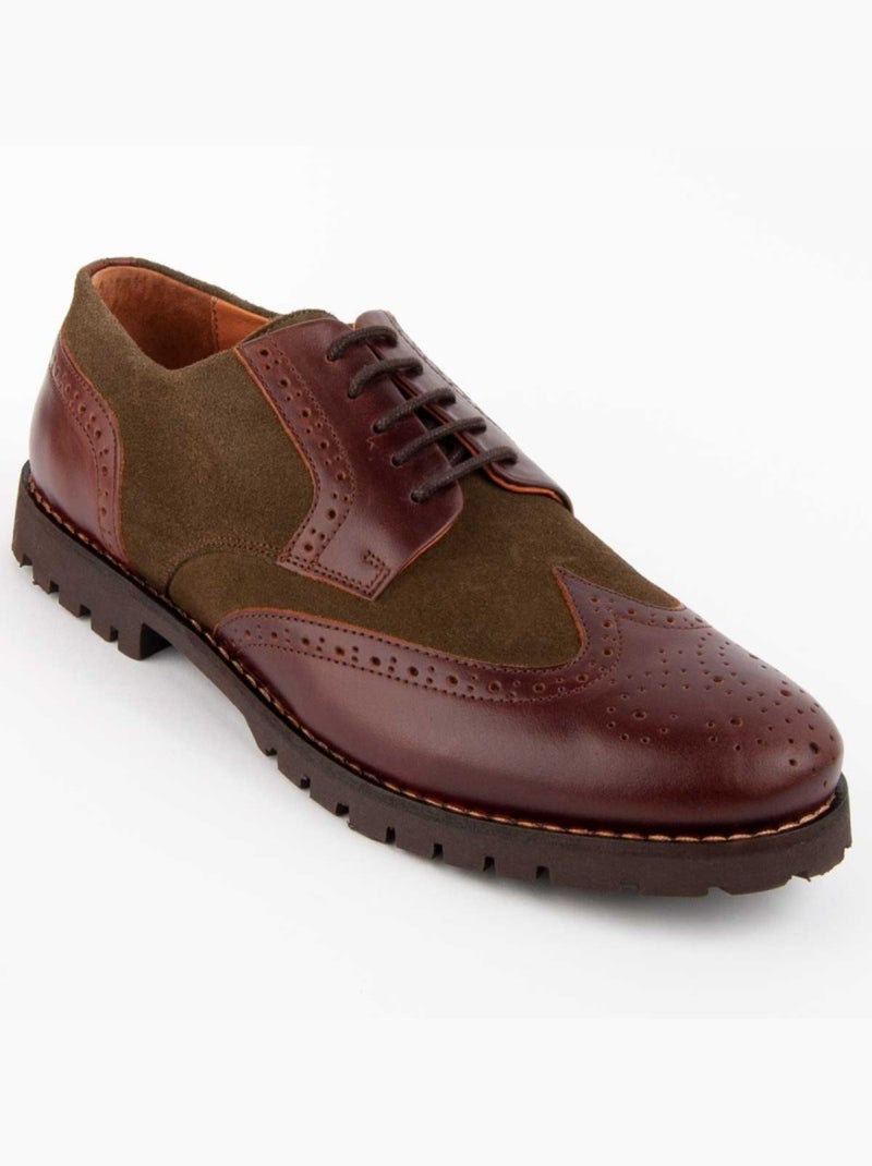 Oxford Cuir Naturel Purapiel Vert - Kiabi