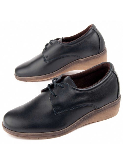 Oxford Wedge Cuir Naturel Purapiel - Kiabi