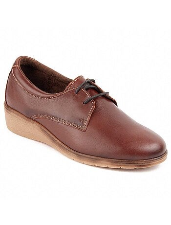 Oxford Wedge Cuir Naturel Purapiel