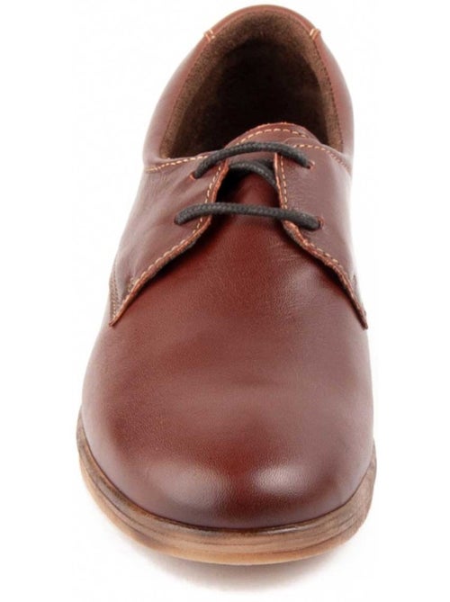 Oxford Wedge Cuir Naturel Purapiel - Kiabi
