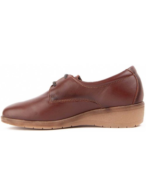 Oxford Wedge Cuir Naturel Purapiel - Kiabi
