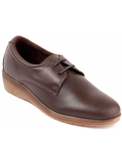 Oxford Wedge Cuir Naturel Purapiel - Kiabi
