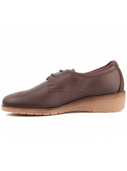 Oxford Wedge Cuir Naturel Purapiel - Kiabi
