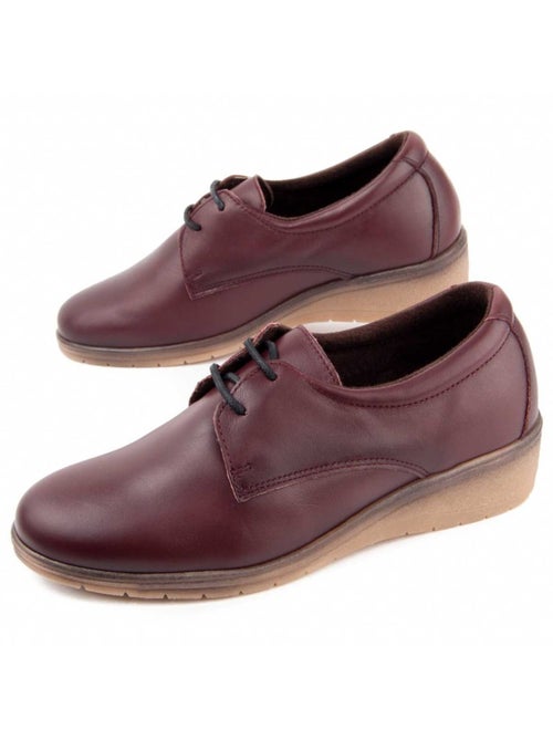 Oxford Wedge Cuir Naturel Purapiel - Kiabi
