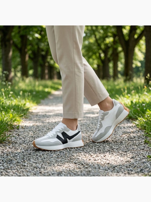 OZABI Baskets Runner Femme Mesh Logo W 4 Coloris - Kiabi OZABI Baskets Runner Femme Mesh Logo W 4 Coloris - Kiabi