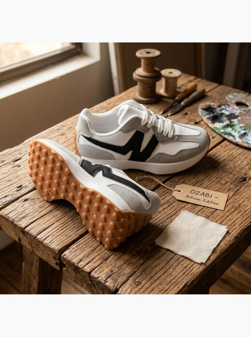 OZABI Baskets Runner Femme Mesh Logo W 4 Coloris - Kiabi OZABI Baskets Runner Femme Mesh Logo W 4 Coloris - Kiabi