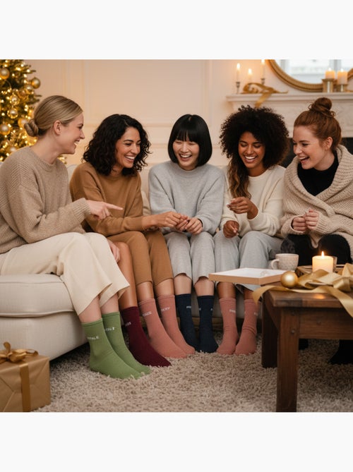 Ozabi chaussettes à paillettes calendrier de l'avent- coffret cadeau 12 paires - Kiabi