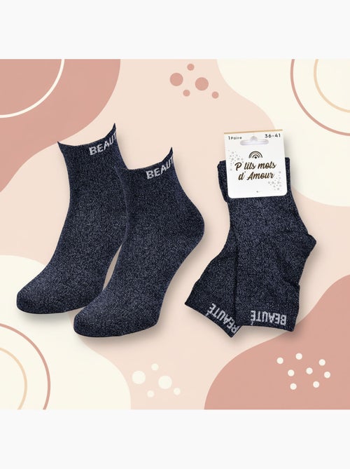 OZABI Chaussettes Femme a Paillettes Soquettes - Kiabi