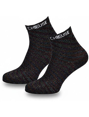 OZABI Chaussettes Femme a Paillettes Soquettes