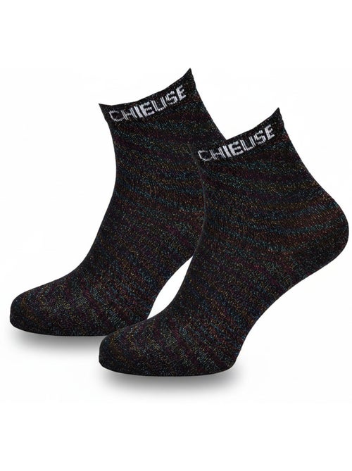 OZABI Chaussettes Femme a Paillettes Soquettes - Kiabi