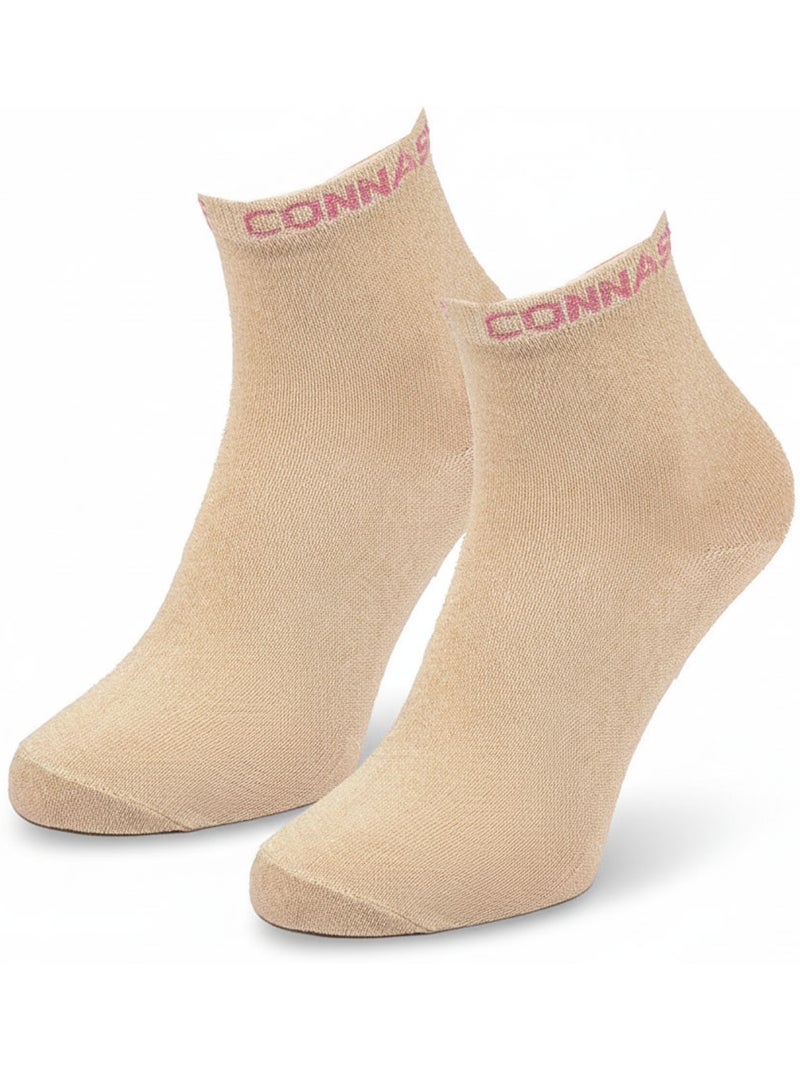OZABI Chaussettes Femme a Paillettes Soquettes Or - Kiabi