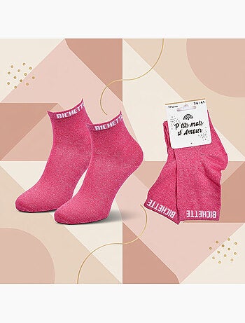 OZABI Chaussettes Femme a Paillettes Soquettes