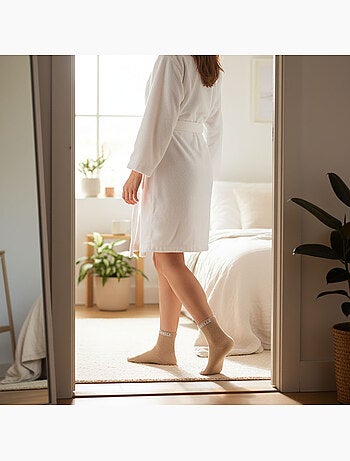 OZABI Chaussettes Femme a Paillettes Soquettes