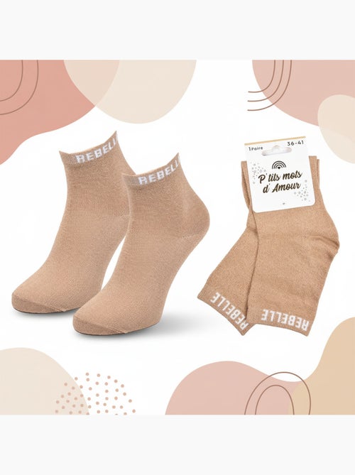 OZABI Chaussettes Femme a Paillettes Soquettes - Kiabi