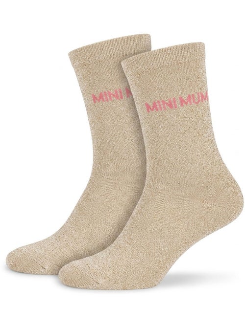 OZABI Chaussettes Fille a Paillettes Message Humoristique - Kiabi