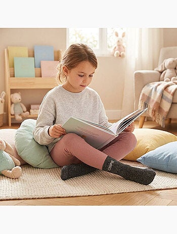 OZABI Chaussettes Fille a Paillettes Message Humoristique