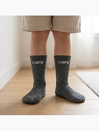 OZABI Chaussettes Fille a Paillettes Message Humoristique