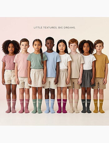 OZABI Chaussettes Fille a Paillettes Message Humoristique Pack de 8 Paires