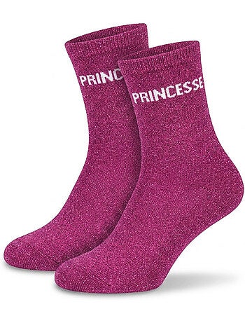 OZABI Chaussettes Fille a Paillettes Message Humoristique