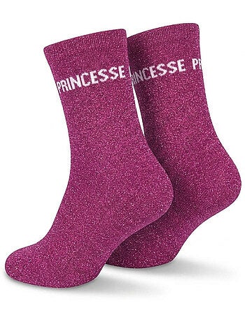 OZABI Chaussettes Fille a Paillettes Message Humoristique