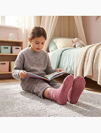 OZABI Chaussettes Fille a Paillettes Message Humoristique