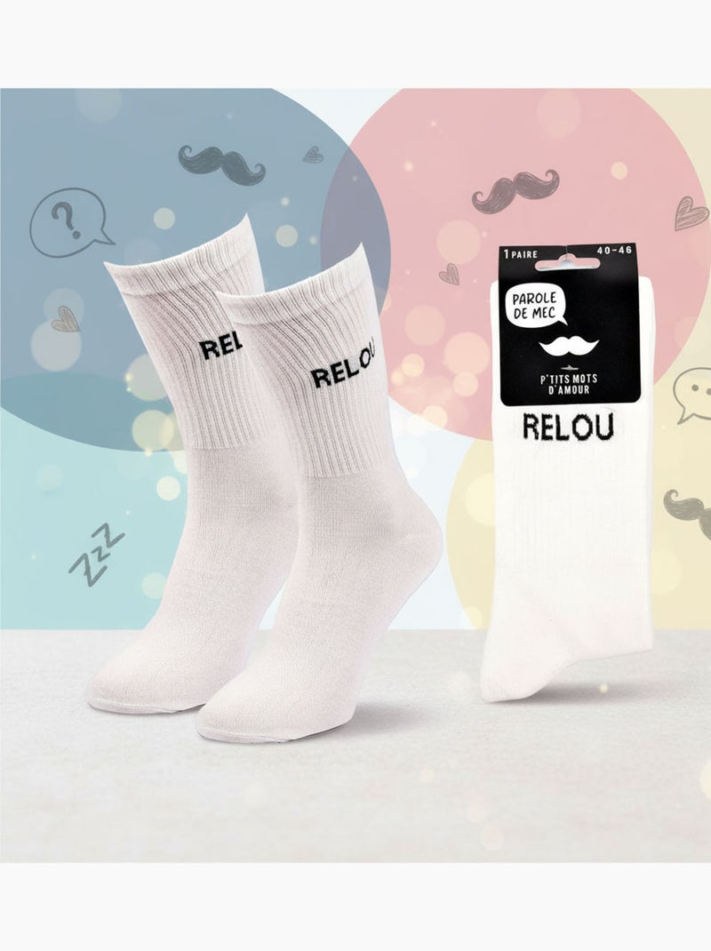 OZABI Chaussettes Homme Message Humoristiques Beige - Kiabi