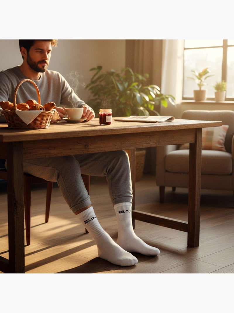OZABI Chaussettes Homme Message Humoristiques Beige - Kiabi