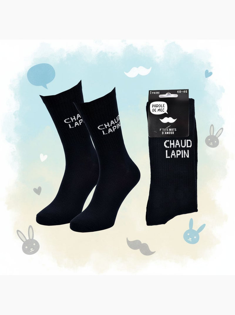 OZABI Chaussettes Homme Message Humoristiques Bleu marine - Kiabi
