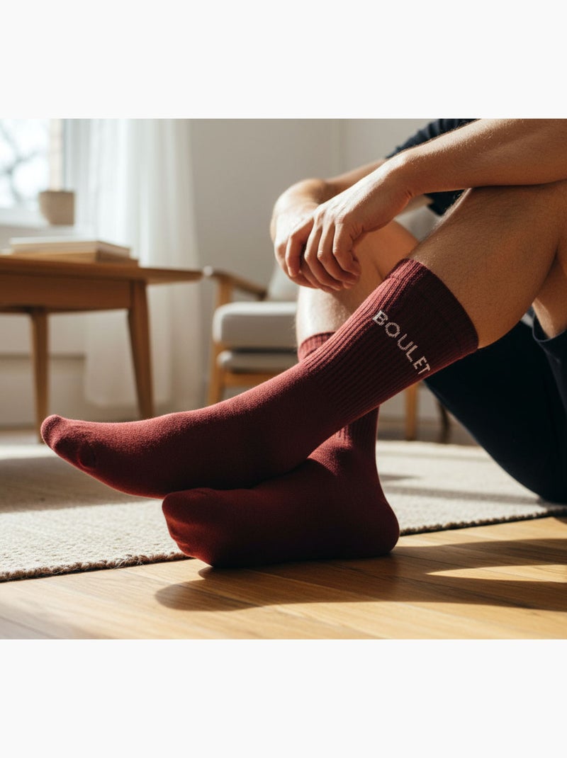 OZABI Chaussettes Homme Message Humoristiques Bordeaux - Kiabi