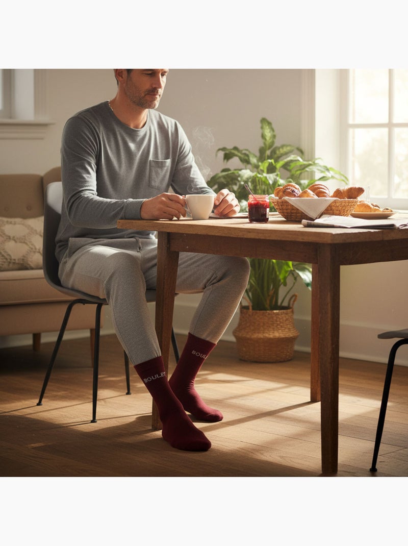 OZABI Chaussettes Homme Message Humoristiques Bordeaux - Kiabi
