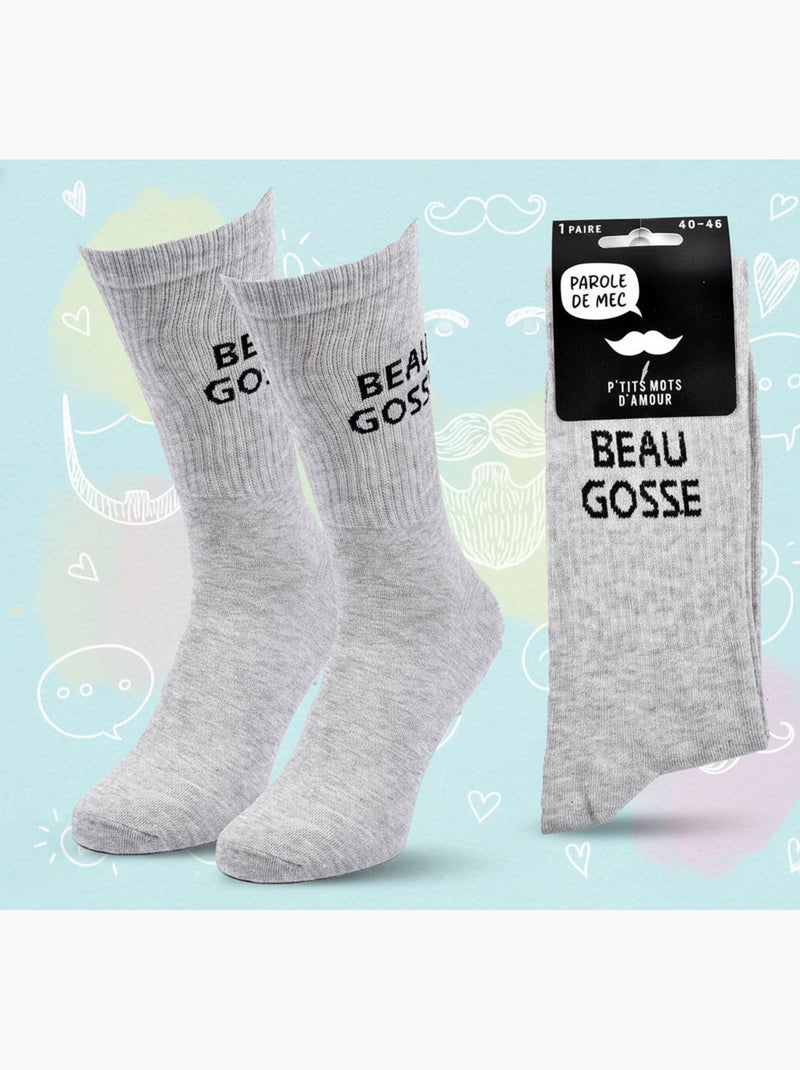 OZABI Chaussettes Homme Message Humoristiques Gris - Kiabi