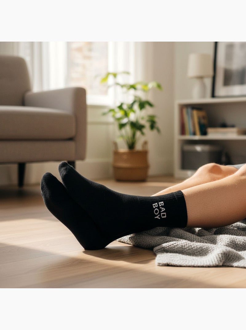 OZABI Chaussettes Homme Message Humoristiques Noir - Kiabi