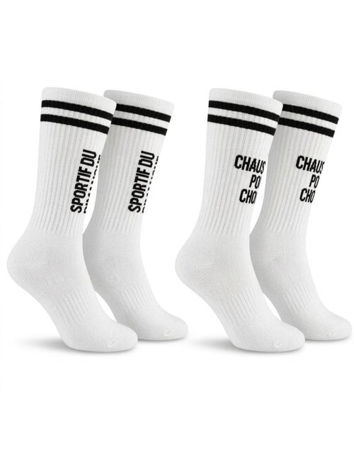 OZABI Chaussettes Homme Message Humoristiques Pack de 2 Paires - Kiabi