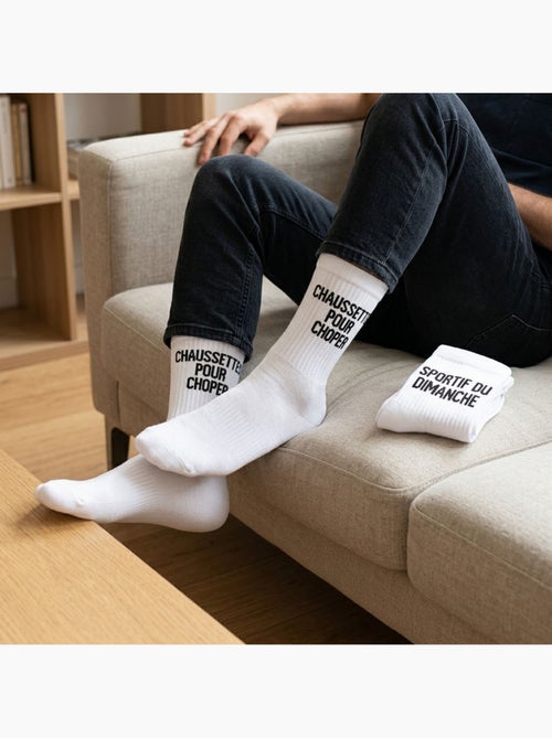 OZABI Chaussettes Homme Message Humoristiques Pack de 2 Paires - Kiabi