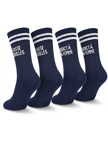 OZABI Chaussettes Homme Message Humoristiques Pack de 2 Paires