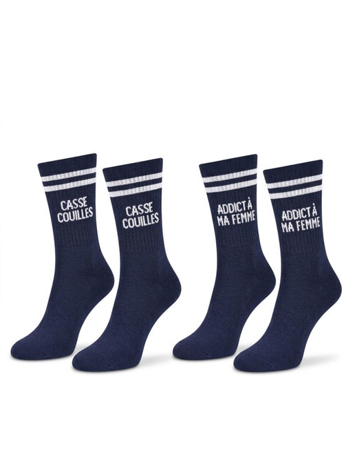 OZABI Chaussettes Homme Message Humoristiques Pack de 2 Paires - Kiabi