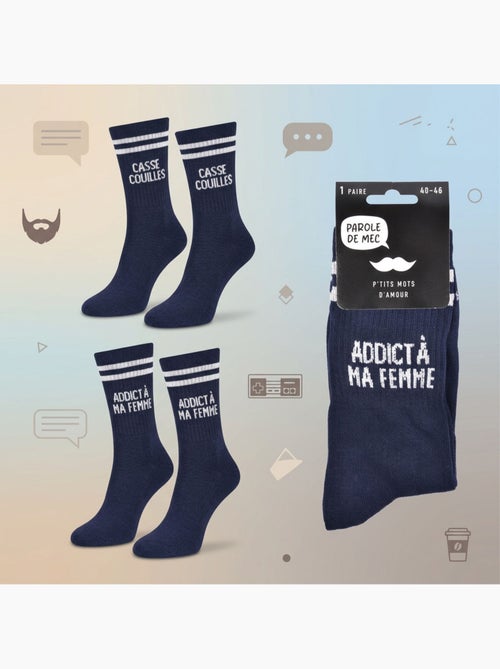 OZABI Chaussettes Homme Message Humoristiques Pack de 2 Paires - Kiabi
