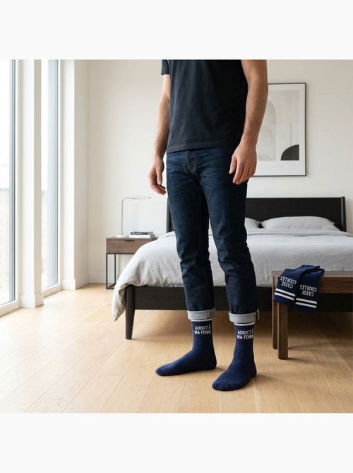 OZABI Chaussettes Homme Message Humoristiques Pack de 2 Paires - Kiabi