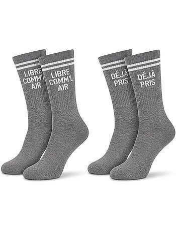 OZABI Chaussettes Homme Message Humoristiques Pack de 2 Paires