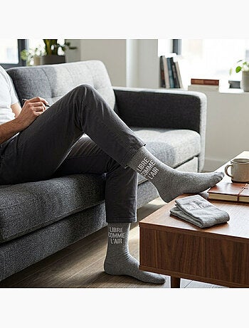 OZABI Chaussettes Homme Message Humoristiques Pack de 2 Paires
