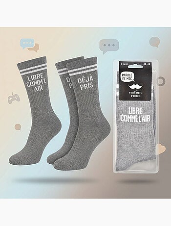 OZABI Chaussettes Homme Message Humoristiques Pack de 2 Paires