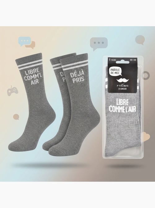 OZABI Chaussettes Homme Message Humoristiques Pack de 2 Paires - Kiabi