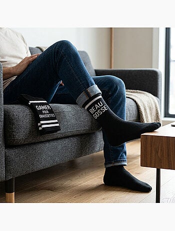 OZABI Chaussettes Homme Message Humoristiques Pack de 2 Paires