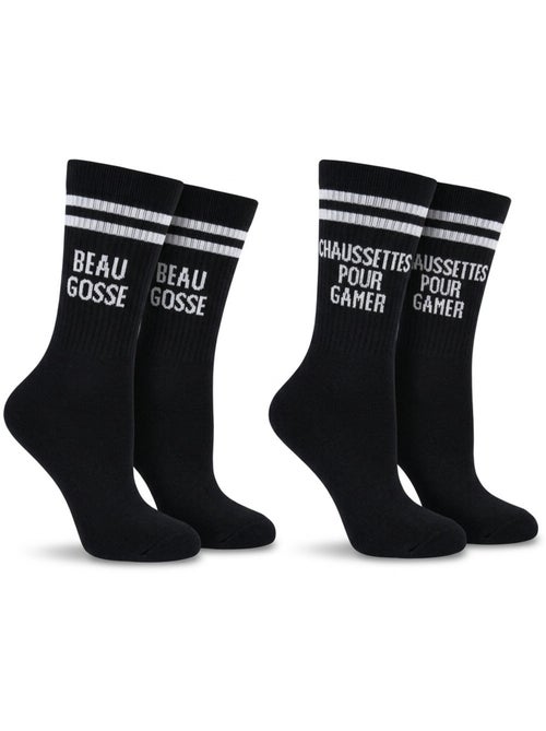 OZABI Chaussettes Homme Message Humoristiques Pack de 2 Paires - Kiabi