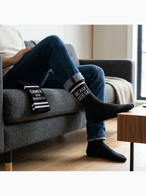 OZABI Chaussettes Homme Message Humoristiques Pack de 2 Paires - Kiabi