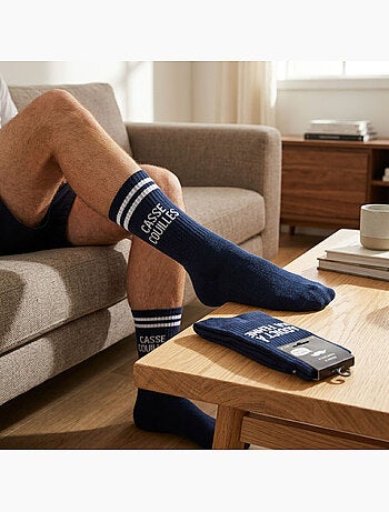 OZABI Chaussettes Homme Message Humoristiques Pack de 4 Paires