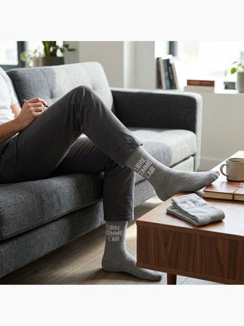 OZABI Chaussettes Homme Message Humoristiques Pack de 4 Paires - Kiabi