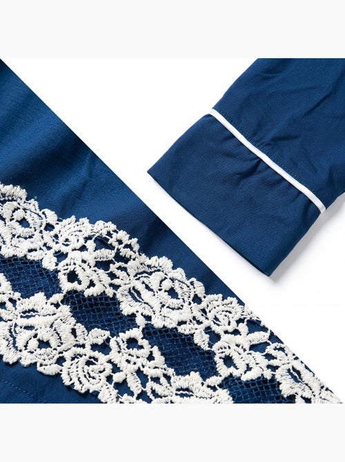 OZABI Chemise de Nuit Femme Boutonnée Dentelle Viscose - Kiabi OZABI Chemise de Nuit Femme Boutonnée Dentelle Viscose - Kiabi