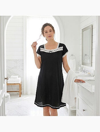 OZABI Chemise de Nuit Femme Dentelle Ultra Léger